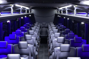 McKinney Charter Bus Interior