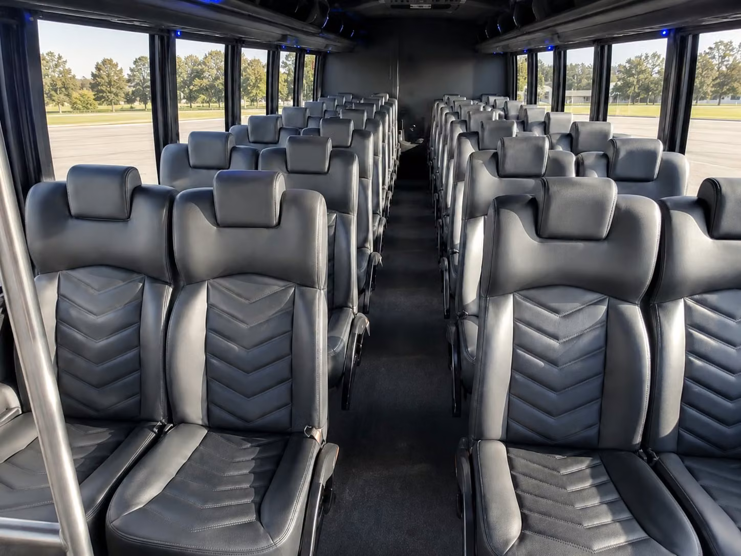 15 passenger minibus interior