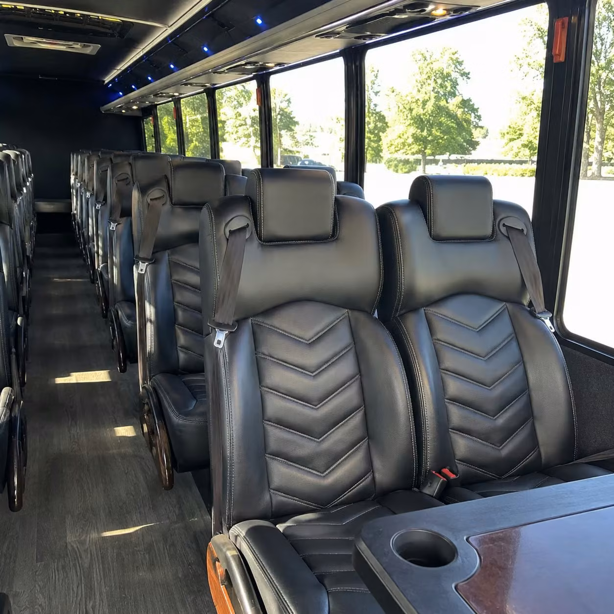 25 passenger minibus interior