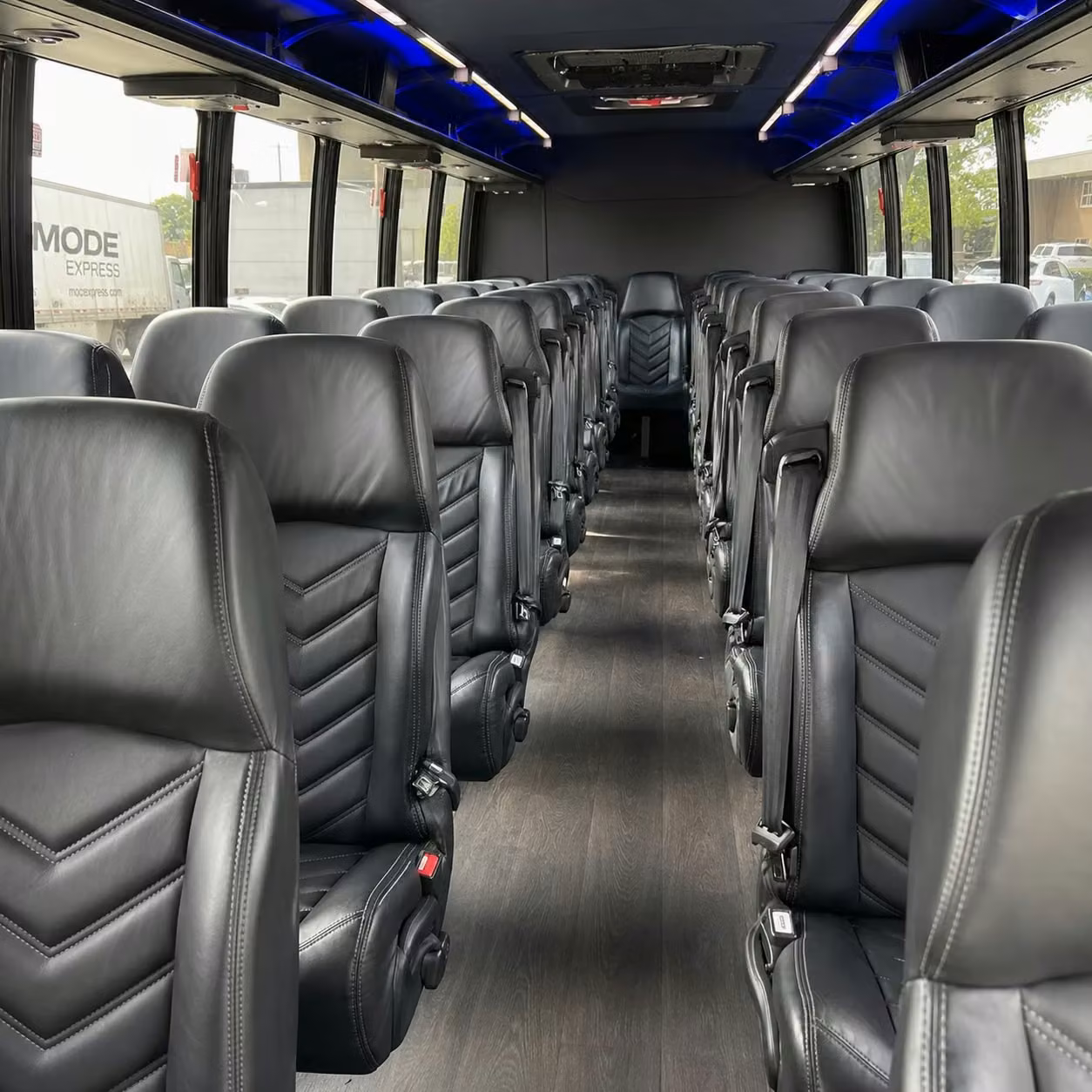 28 passenger minibus interior