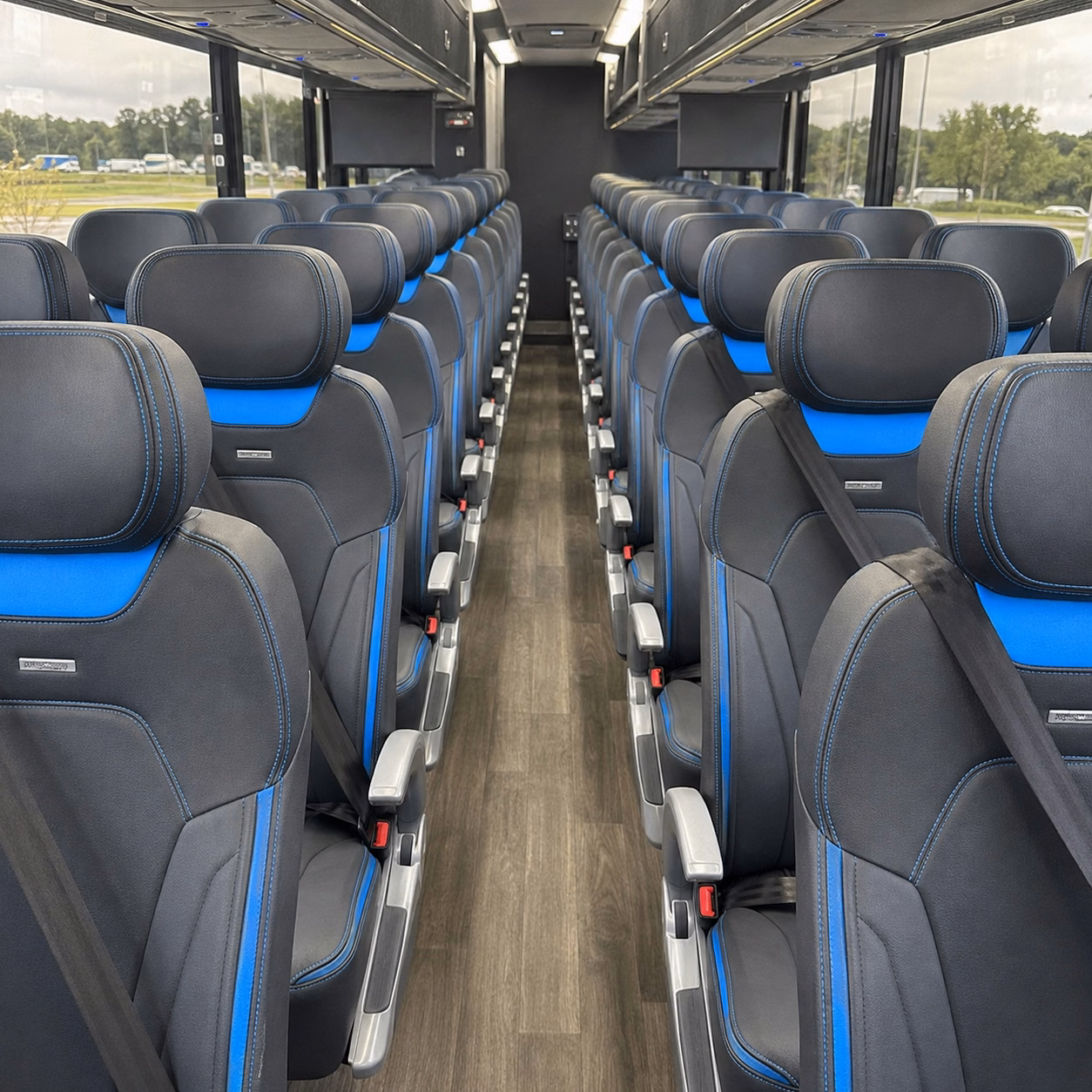 mckinney charter bus rental interior