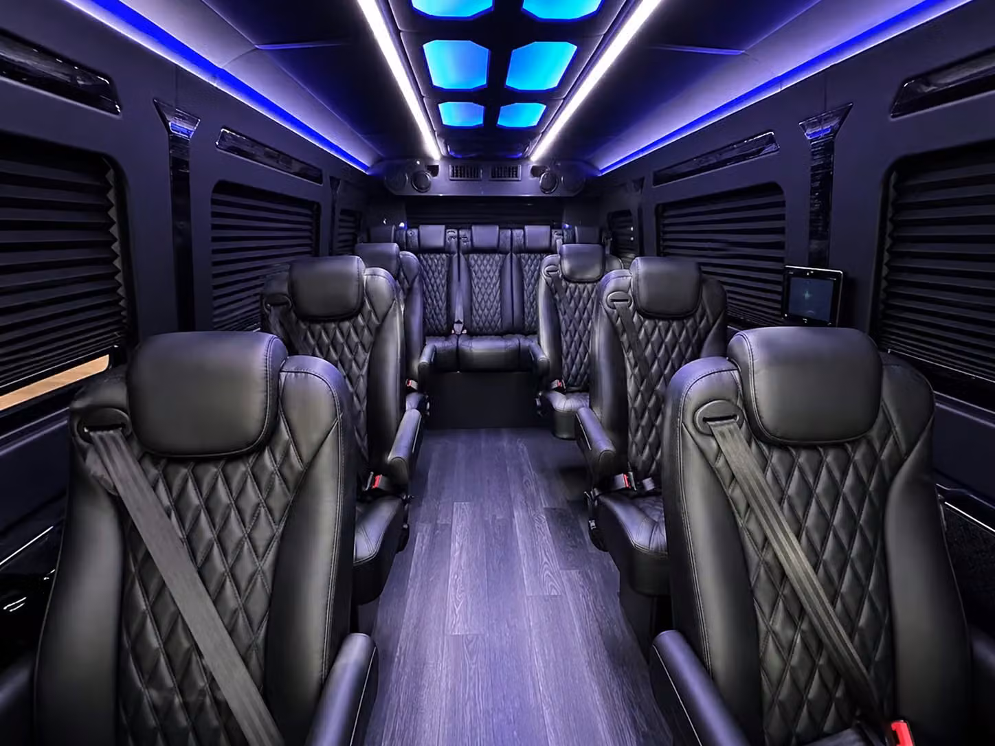 sprinter van with driver inside